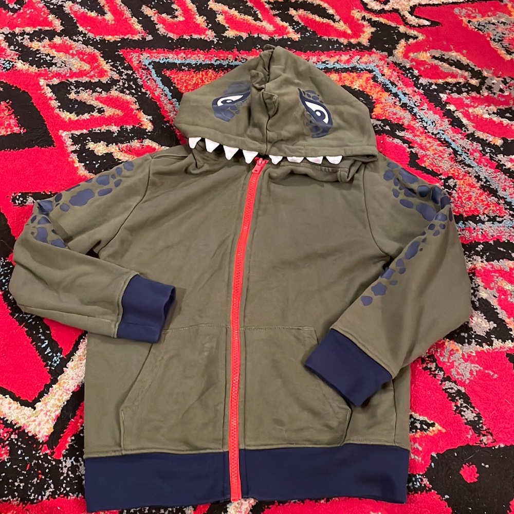 Kids size 8 dinosaur hoodie